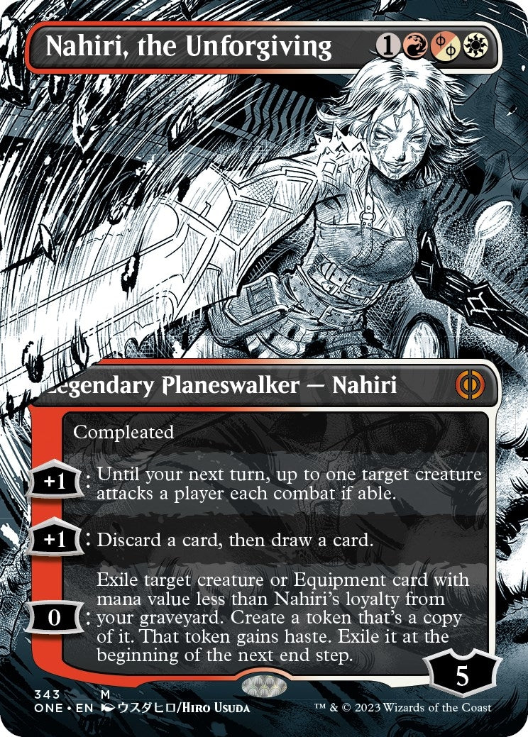 Image for Nahiri, the Unforgiving (Borderless) (343) (ONE) - Magic: The Gathering
