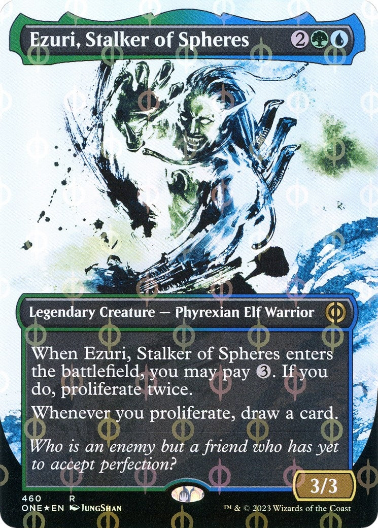 Image for Ezuri, Stalker of Spheres (Showcase) (Step-and-Compleat Foil) (460) (ONE) - Magic: The Gathering