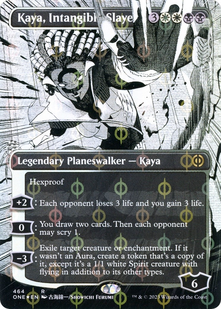 Image for Kaya, Intangible Slayer (Borderless) (Step-and-Compleat Foil) (464) (ONE) - Magic: The Gathering