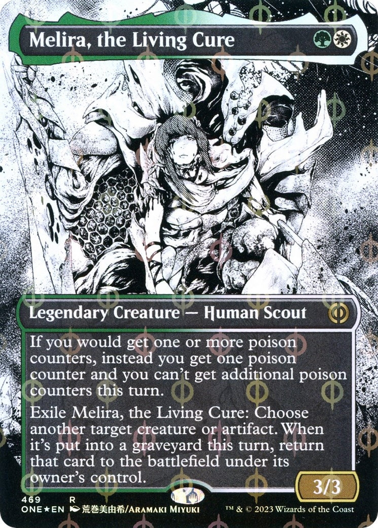 Image for Melira, the Living Cure (Borderless) (Step-and-Compleat Foil) (469) (ONE) - Magic: The Gathering