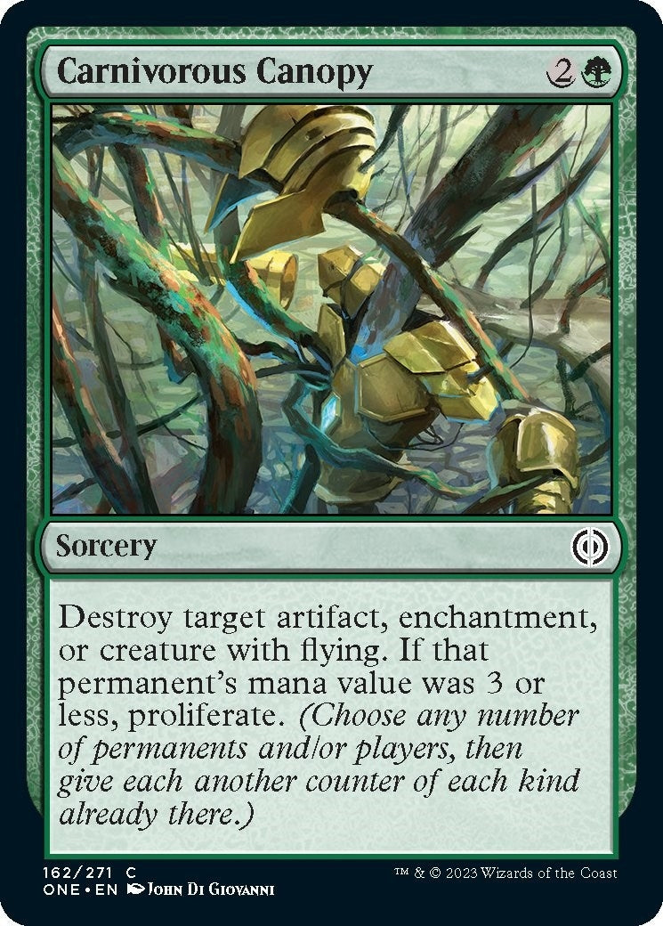 Image for Carnivorous Canopy (162) (ONE) - Magic: The Gathering