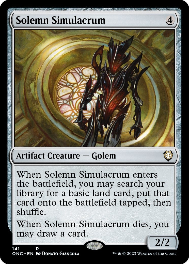 Image for Solemn Simulacrum (141) (ONC) - Magic: The Gathering