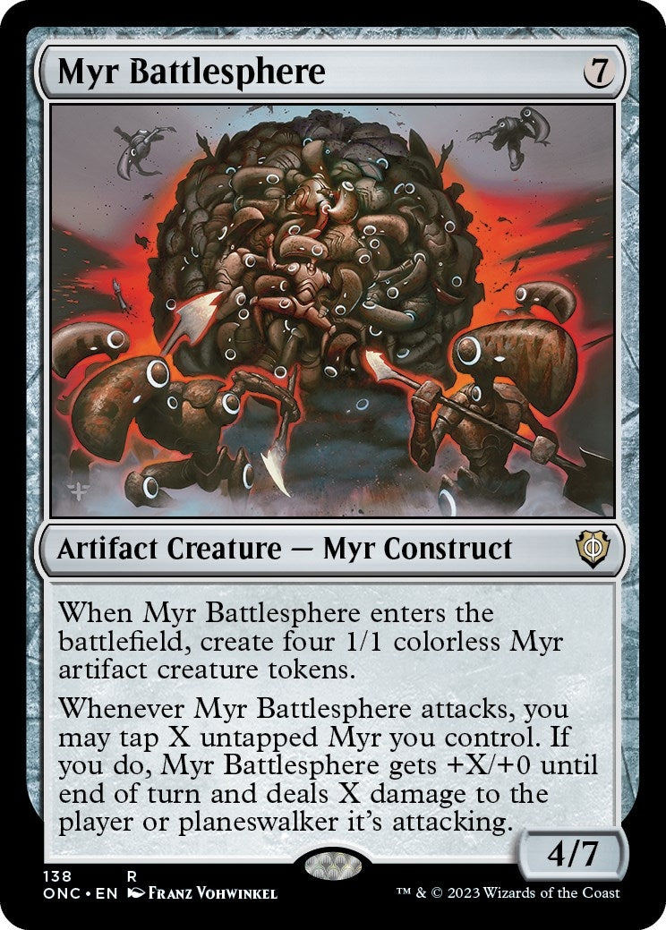 Image for Myr Battlesphere (138) (ONC) - Magic: The Gathering