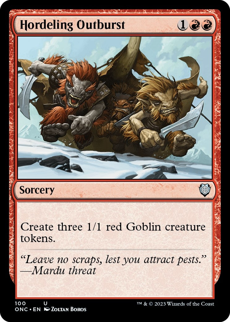 Image for Hordeling Outburst (100) (ONC) - Magic: The Gathering