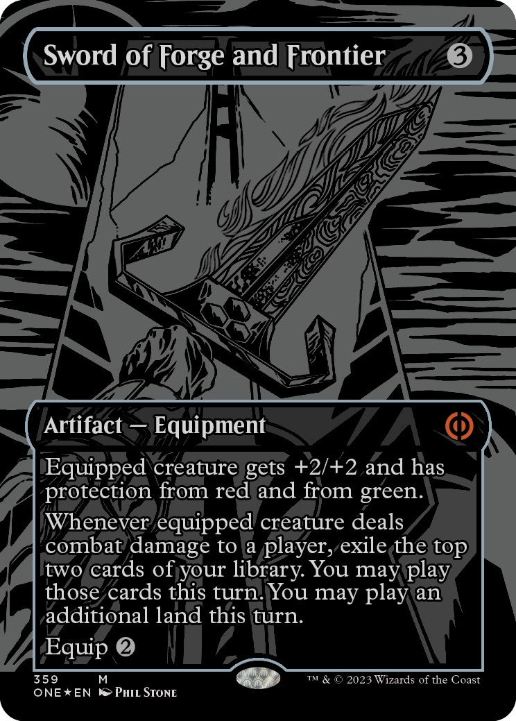Image for Sword of Forge and Frontier (Oil Slick Raised Foil) (359) (ONE) - Magic: The Gathering