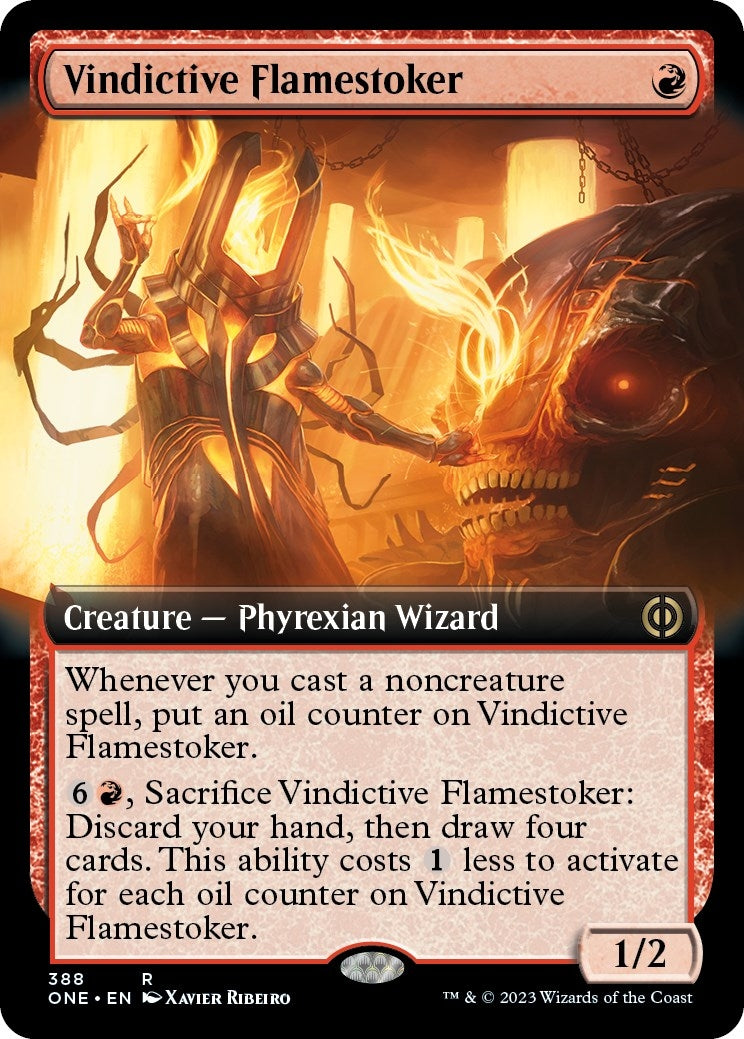 Image for Vindictive Flamestoker (Extended Art) (388) (ONE) - Magic: The Gathering