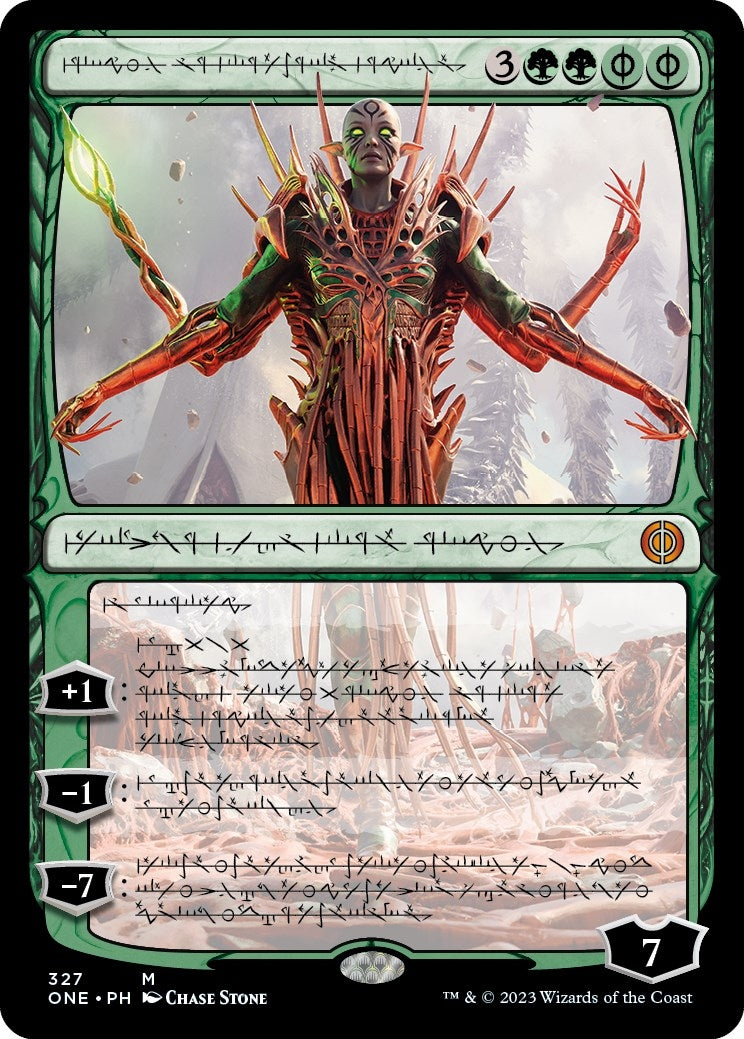 Image for Nissa, Ascended Animist (Phyrexian) (327) (ONE) - Magic: The Gathering