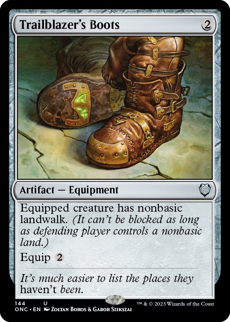 Image for Trailblazer's Boots (144) (ONC) - Magic: The Gathering