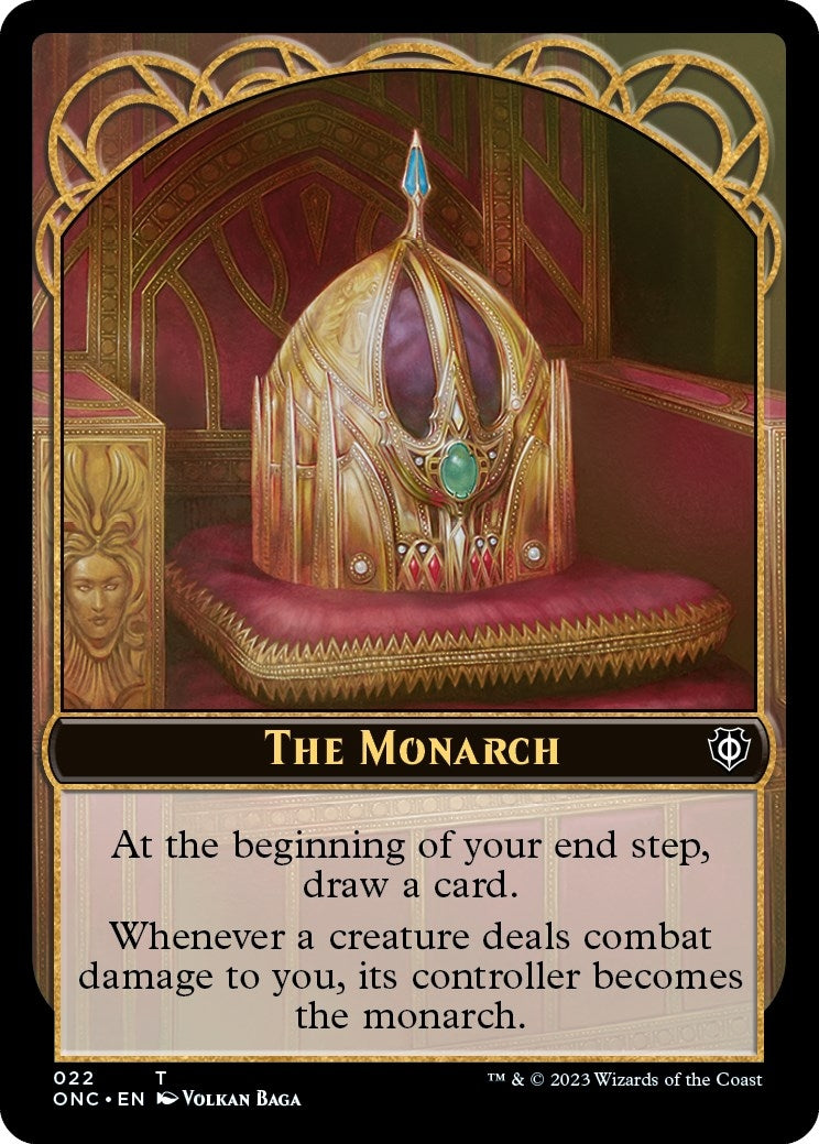 Image for The Monarch // Golem Double-Sided Token (22 // 18) (ONC) - Magic: The Gathering