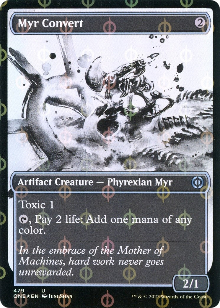 Image for Myr Convert (Showcase) (Step-and-Compleat Foil) (479) (ONE) - Magic: The Gathering