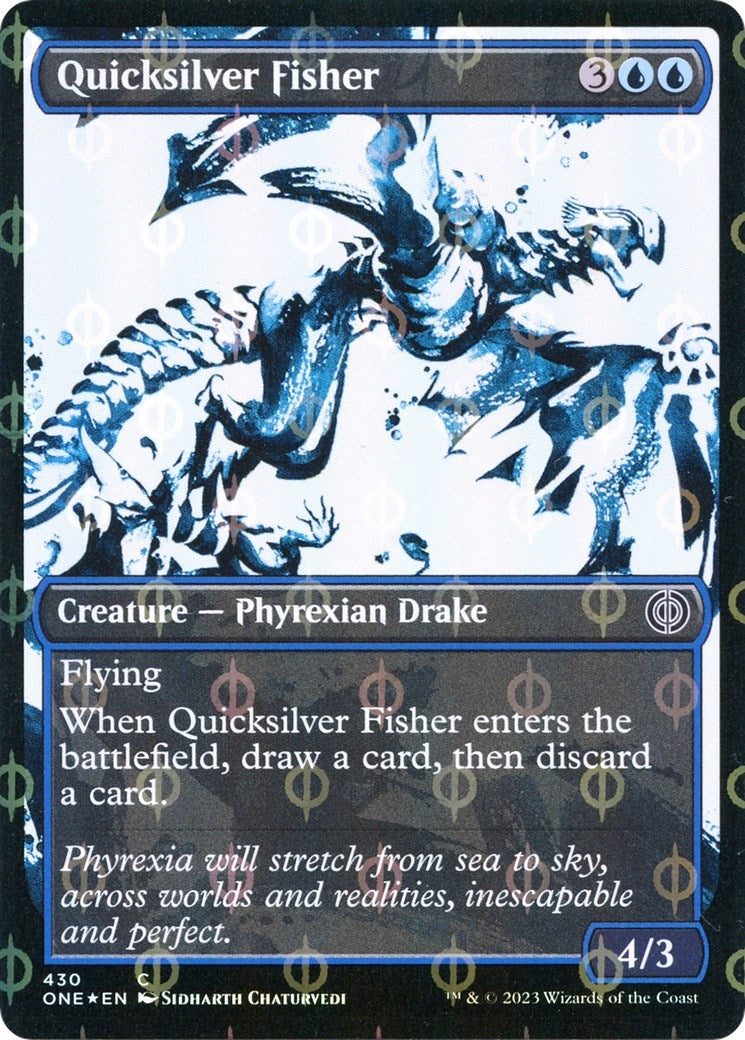 Image for Quicksilver Fisher (Showcase) (Step-and-Compleat Foil) (430) (ONE) - Magic: The Gathering