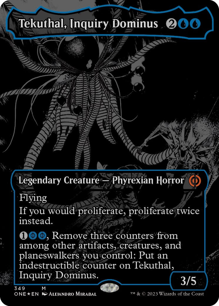 Image for Tekuthal, Inquiry Dominus (Oil Slick Raised Foil) (349) (ONE) - Magic: The Gathering