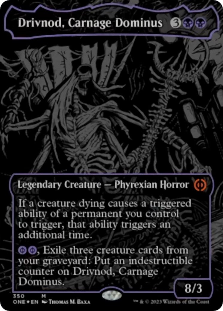 Image for Drivnod, Carnage Dominus (Oil Slick Raised Foil) (350) (ONE) - Magic: The Gathering