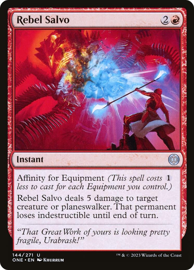 Image for Rebel Salvo (144) (ONE) - Magic: The Gathering
