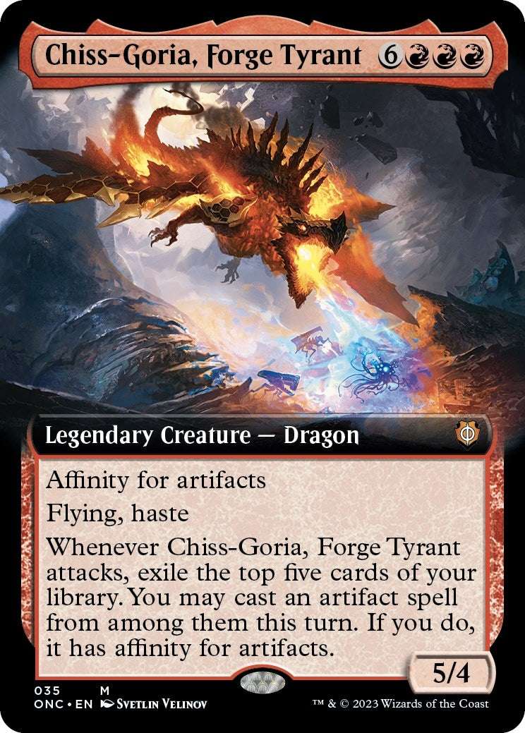 Image for Chiss-Goria, Forge Tyrant (Extended Art) (35) (ONC) - Magic: The Gathering