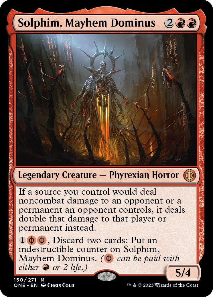 Image for Solphim, Mayhem Dominus (150) (ONE) - Magic: The Gathering