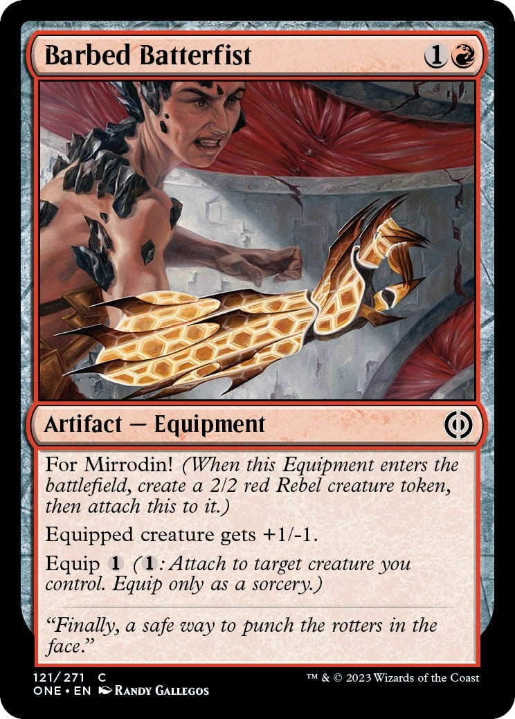 Image for Barbed Batterfist (121) (ONE) - Magic: The Gathering