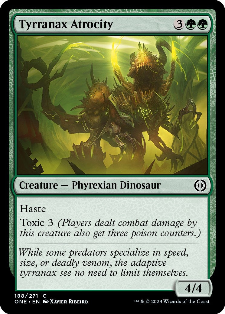 Image for Tyrranax Atrocity (188) (ONE) - Magic: The Gathering