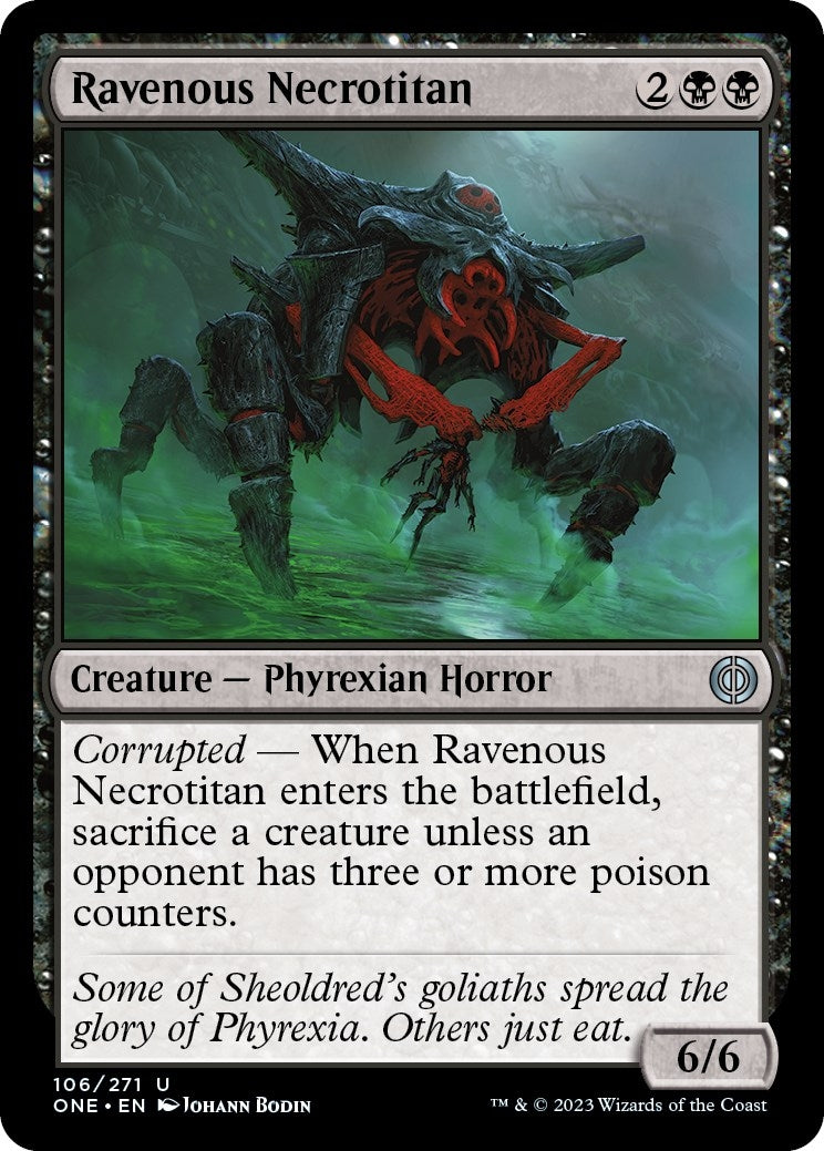 Image for Ravenous Necrotitan (106) (ONE) - Magic: The Gathering