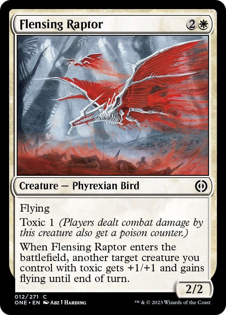 Image for Flensing Raptor (12) (ONE) - Magic: The Gathering