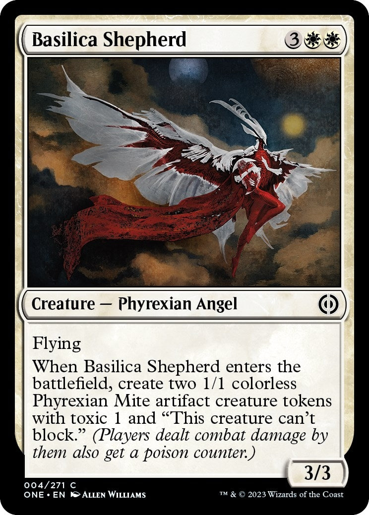 Image for Basilica Shepherd (4) (ONE) - Magic: The Gathering
