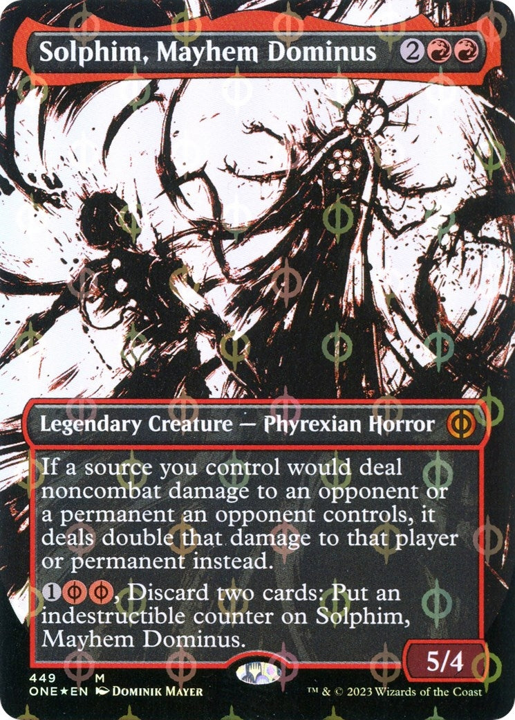 Image for Solphim, Mayhem Dominus (Showcase) (Step-and-Compleat Foil) (449) (ONE) - Magic: The Gathering