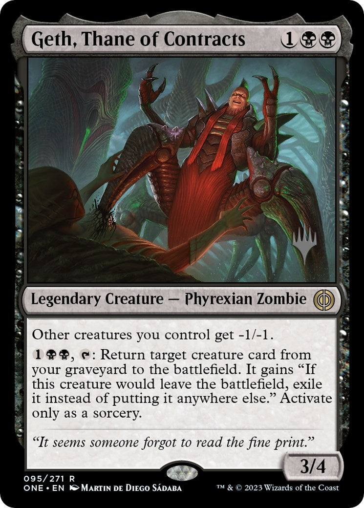 Image for Geth, Thane of Contracts (95) (PPONE) - Magic: The Gathering