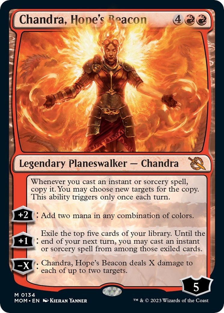 Image for Chandra, Hope's Beacon (134) (MOM) - Magic: The Gathering