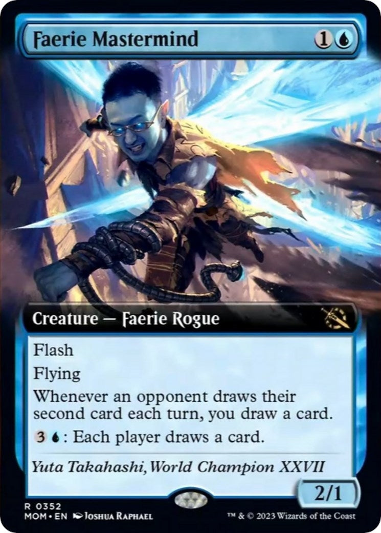 Image for Faerie Mastermind (Extended Art) (352) (MOM) - Magic: The Gathering