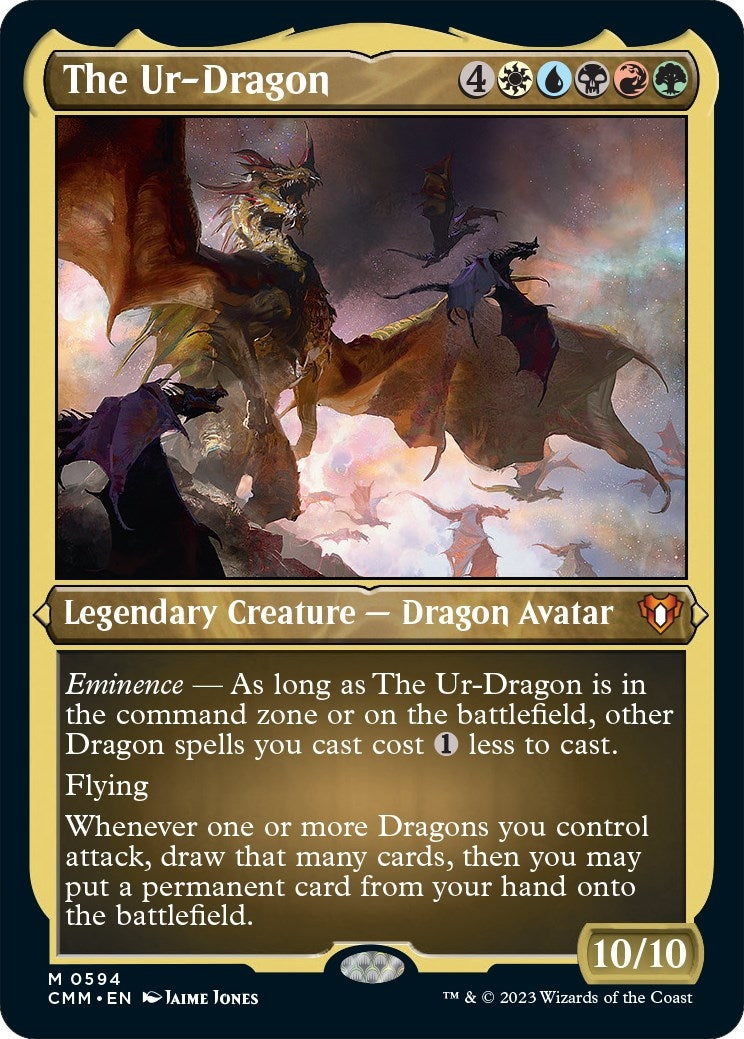 Image for The Ur-Dragon (Foil Etched) (594) (CMM) - Magic: The Gathering