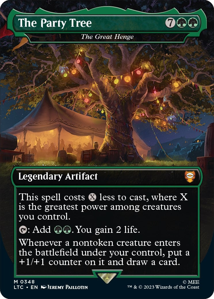 Image for The Party Tree - The Great Henge (Borderless) (348) (LTC) - Magic: The Gathering