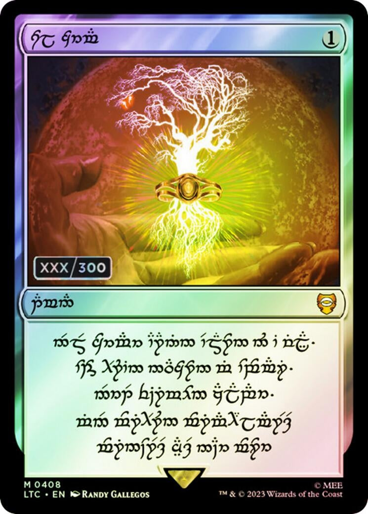 Image for Sol Ring - Elven (0408) (Serial Numbered) (408) (LTC) - Magic: The Gathering
