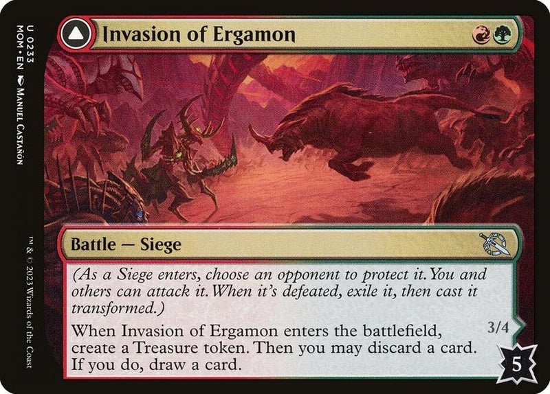 Image for Invasion of Ergamon (233) (MOM) - Magic: The Gathering