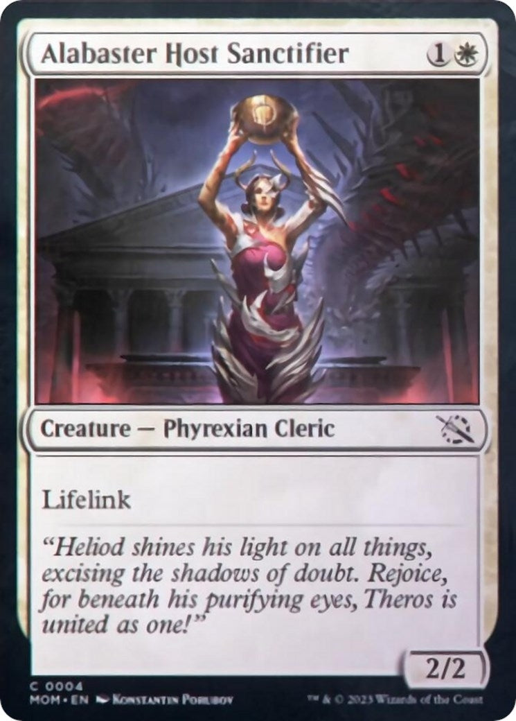 Image for Alabaster Host Sanctifier (4) (MOM) - Magic: The Gathering
