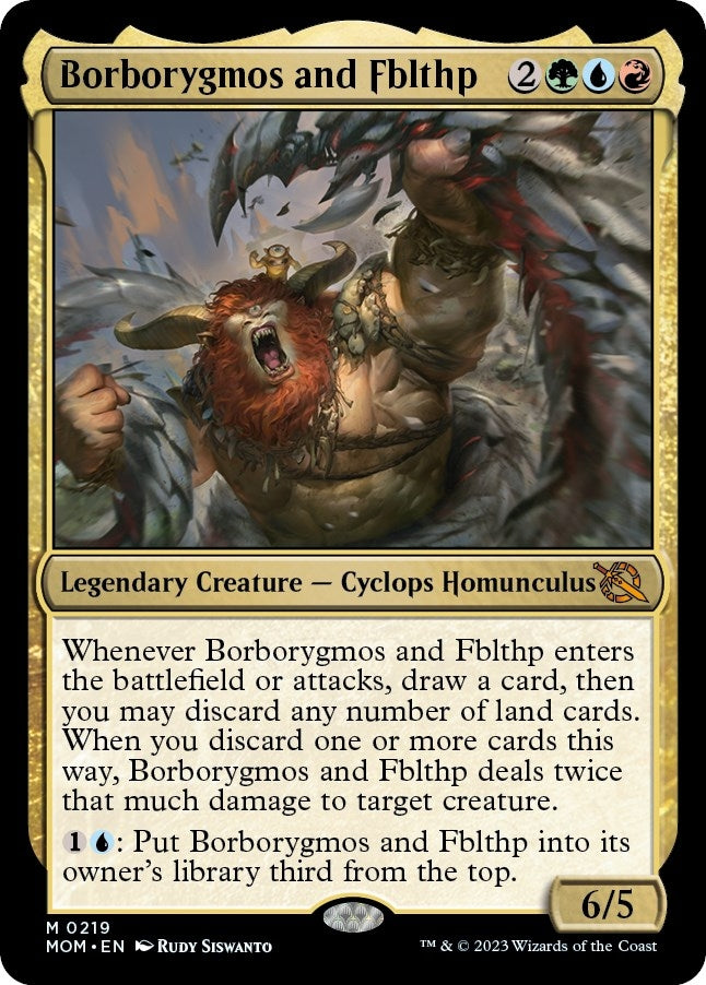 Image for Borborygmos and Fblthp (219) (MOM) - Magic: The Gathering