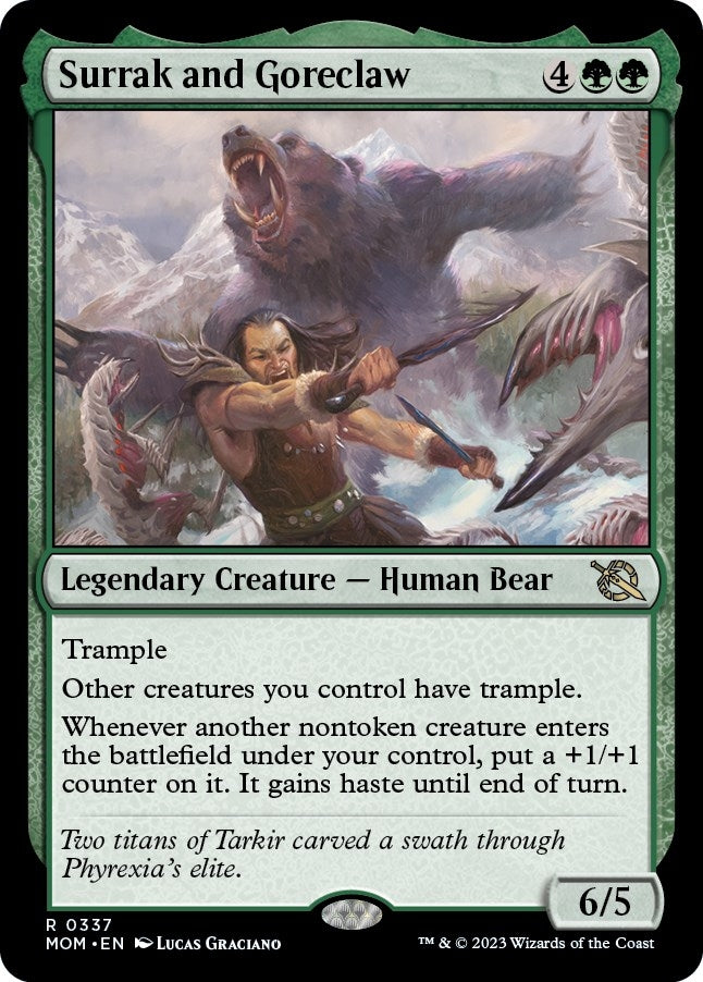Image for Surrak and Goreclaw (337) (MOM) - Magic: The Gathering
