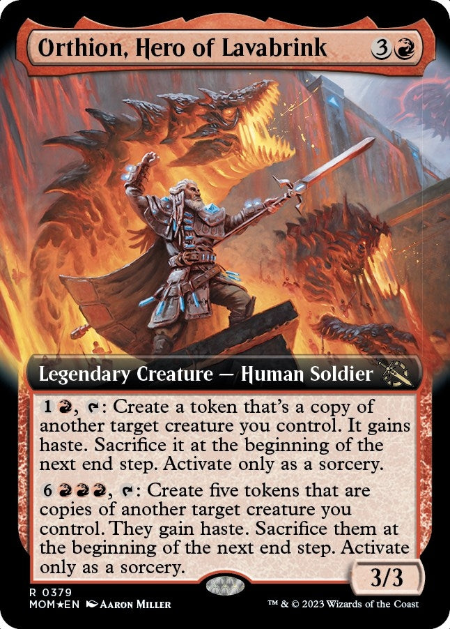 Image for Orthion, Hero of Lavabrink (Extended Art) (379) (MOM) - Magic: The Gathering
