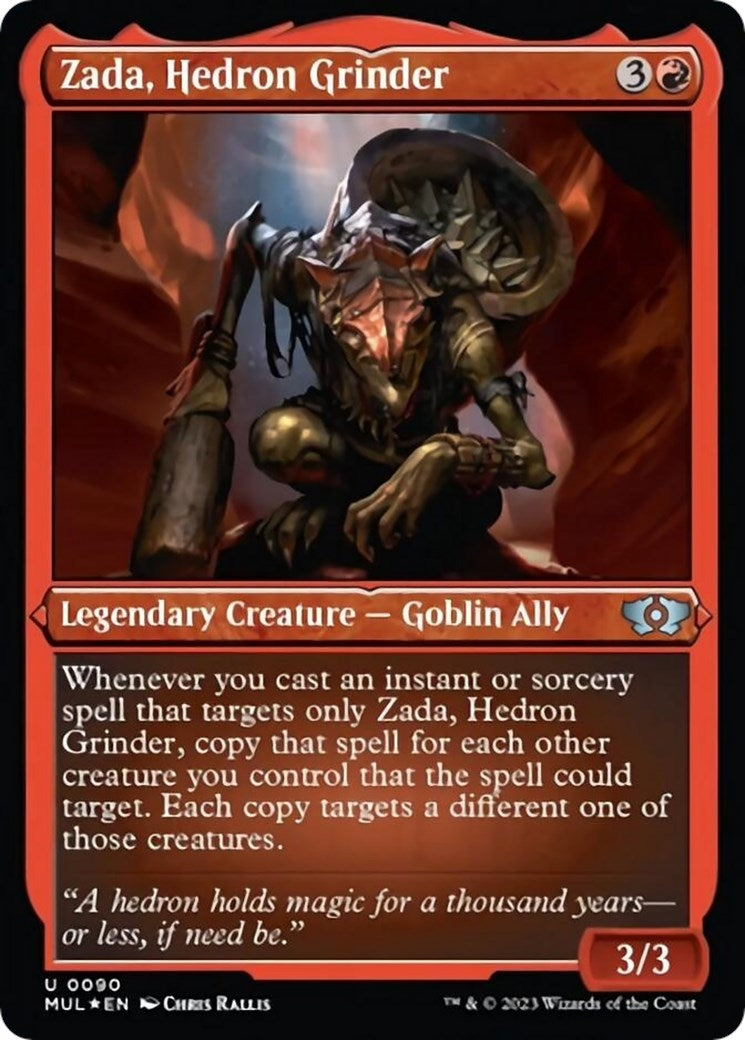 Image for Zada, Hedron Grinder (Foil Etched) (90) (MUL) - Magic: The Gathering