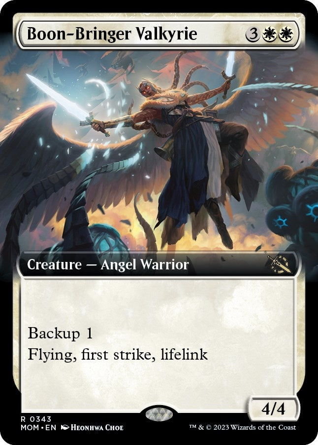 Image for Boon-Bringer Valkyrie (Extended Art) (343) (MOM) - Magic: The Gathering