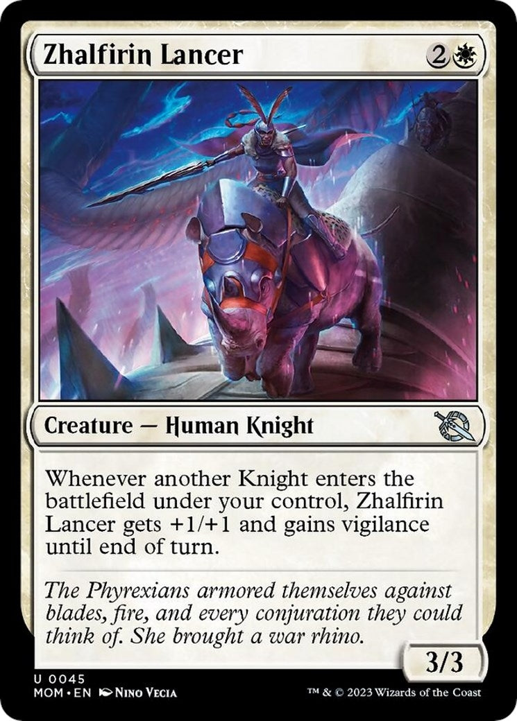 Image for Zhalfirin Lancer (45) (MOM) - Magic: The Gathering