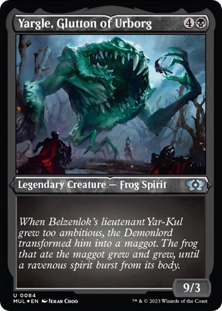 Image for Yargle, Glutton of Urborg (Foil Etched) (84) (MUL) - Magic: The Gathering
