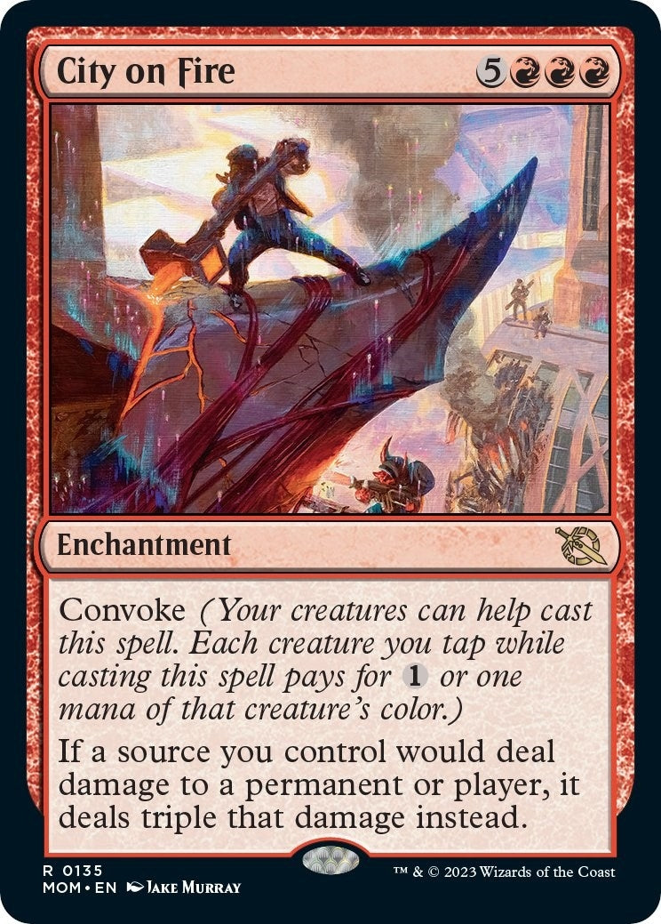 Image for City on Fire (135) (MOM) - Magic: The Gathering