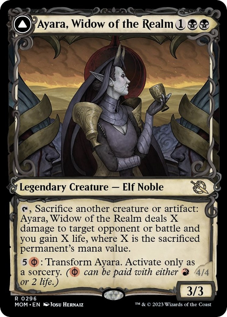 Image for Ayara, Widow of the Realm (Showcase) (296) (MOM) - Magic: The Gathering