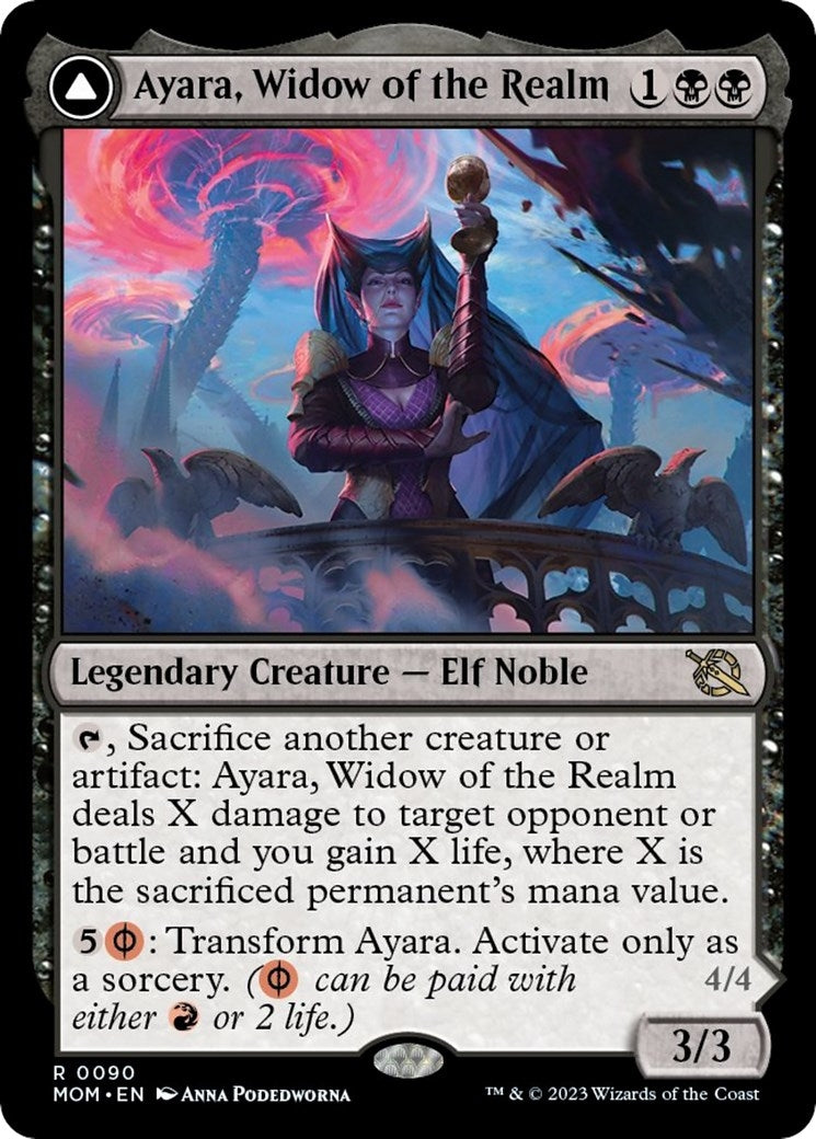 Image for Ayara, Widow of the Realm (90) (MOM) - Magic: The Gathering