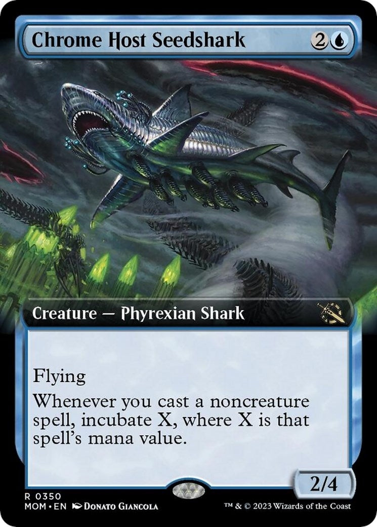 Image for Chrome Host Seedshark (Extended Art) (350) (MOM) - Magic: The Gathering