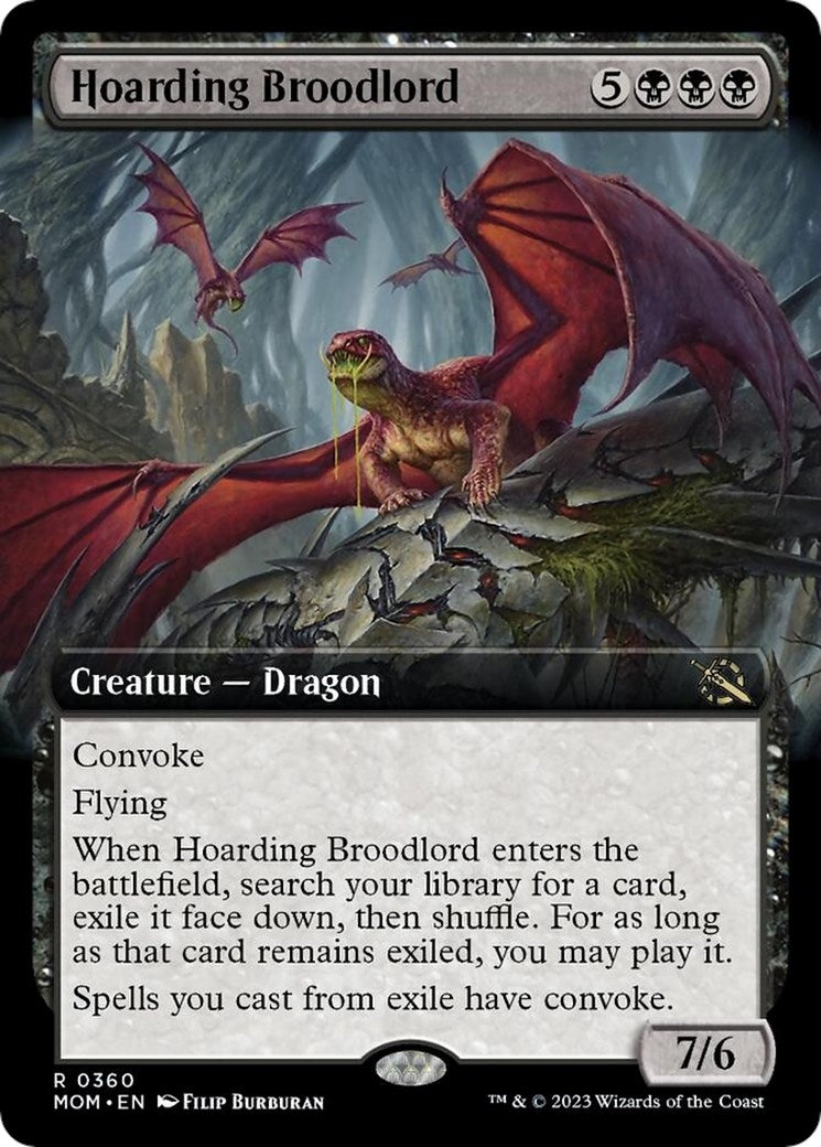 Image for Hoarding Broodlord (Extended Art) (360) (MOM) - Magic: The Gathering