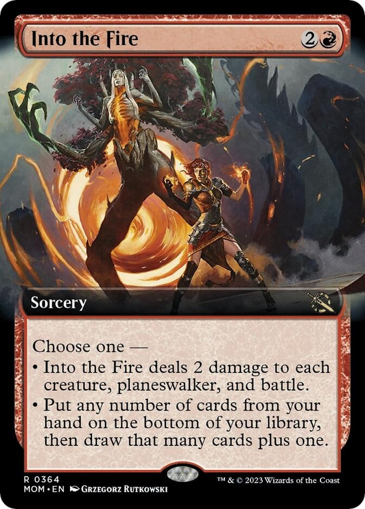 Image for Into the Fire (Extended Art) (364) (MOM) - Magic: The Gathering
