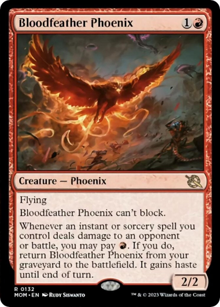 Image for Bloodfeather Phoenix (132) (MOM) - Magic: The Gathering