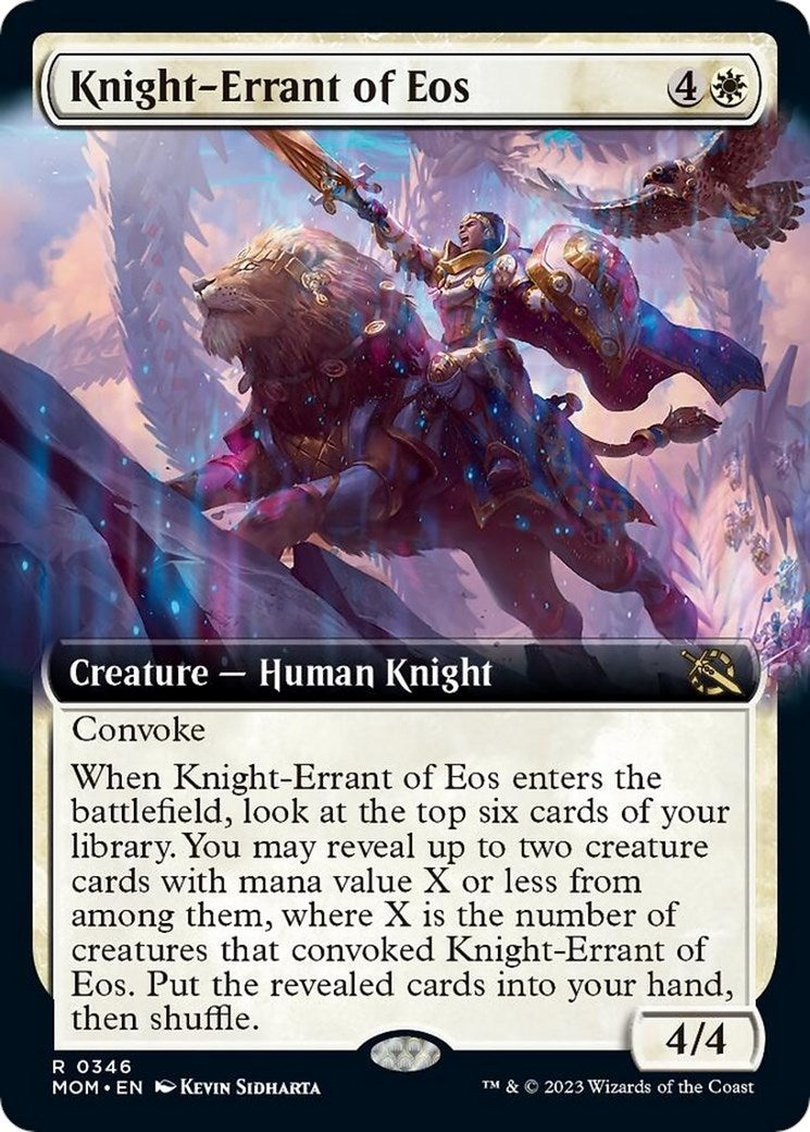 Image for Knight-Errant of Eos (Extended Art) (346) (MOM) - Magic: The Gathering
