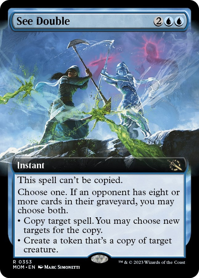 Image for See Double (Extended Art) (353) (MOM) - Magic: The Gathering